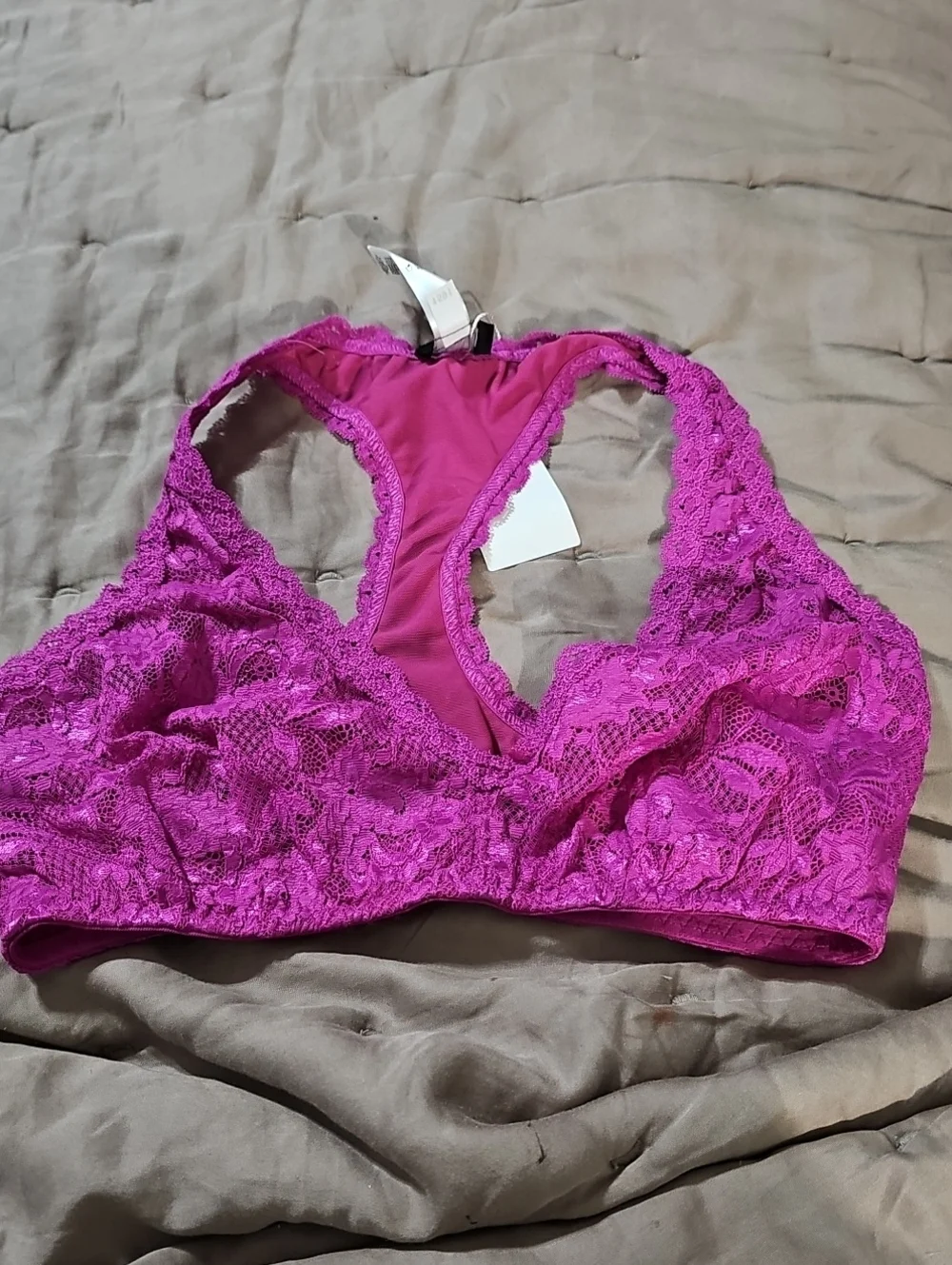 MSN Beauty Racie Bralette Cape Fuschia - Picture 1 of 5
